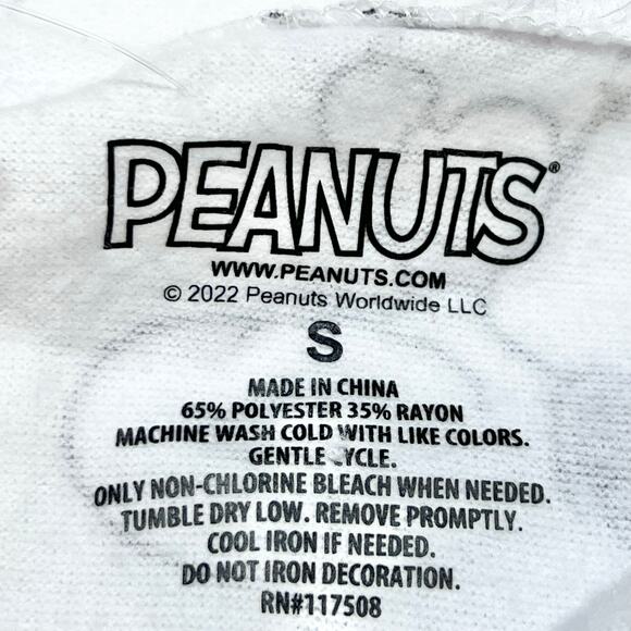 Peanuts Snoopy Woodstock Sweater Men Small All-Over Print Pullover Hoodie Used - Picture 4 of 5